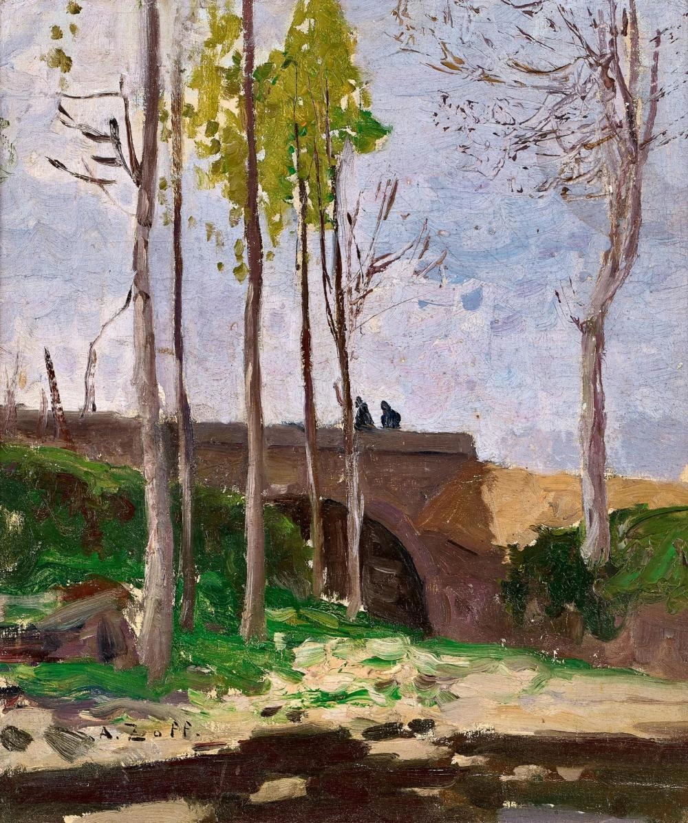 Paesaggio con ponte